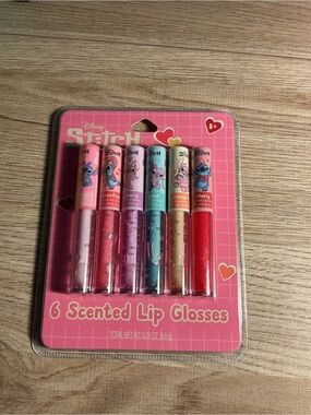 Disney Stitch Pink Scented Lip Gloss Set